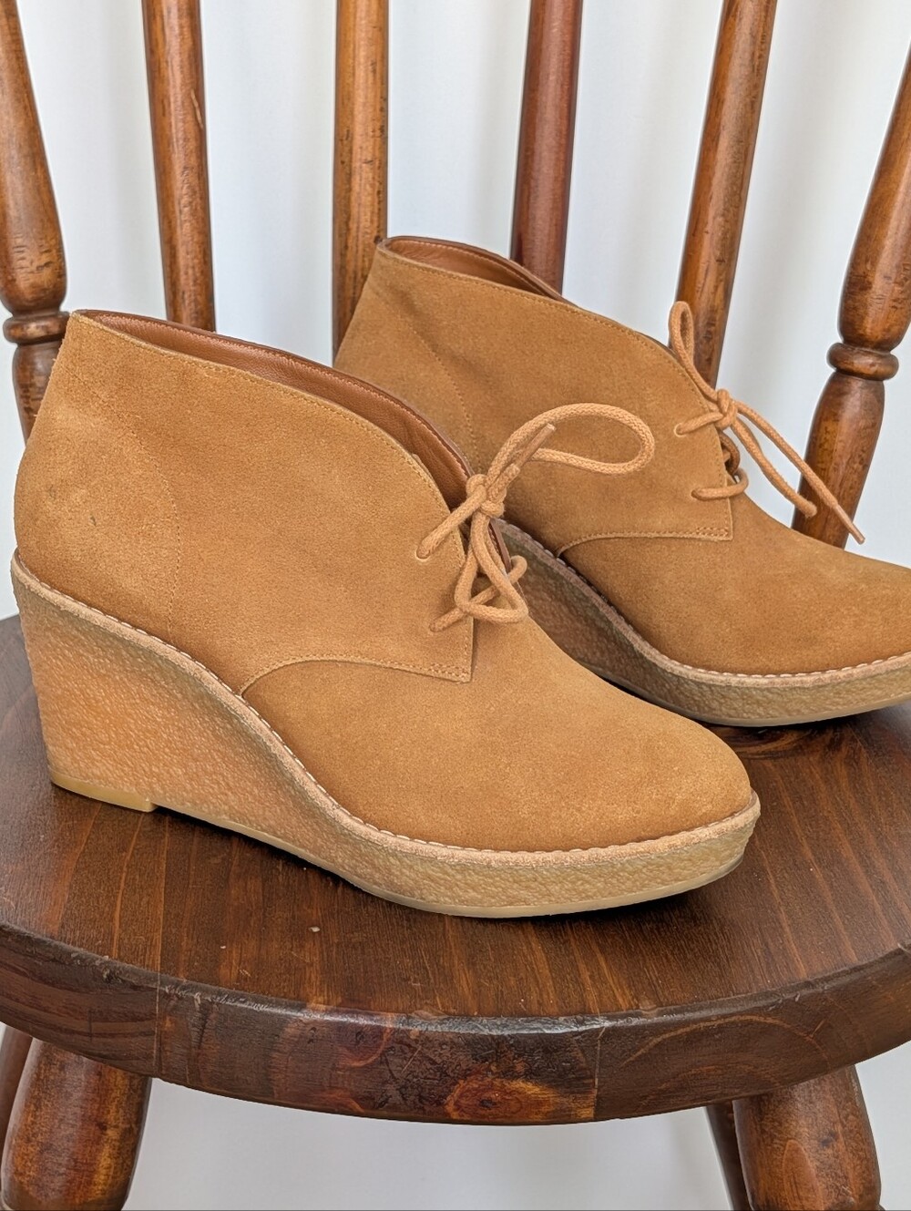 COLE HAAN “Halley” Chukka Wedges Leather - 6B